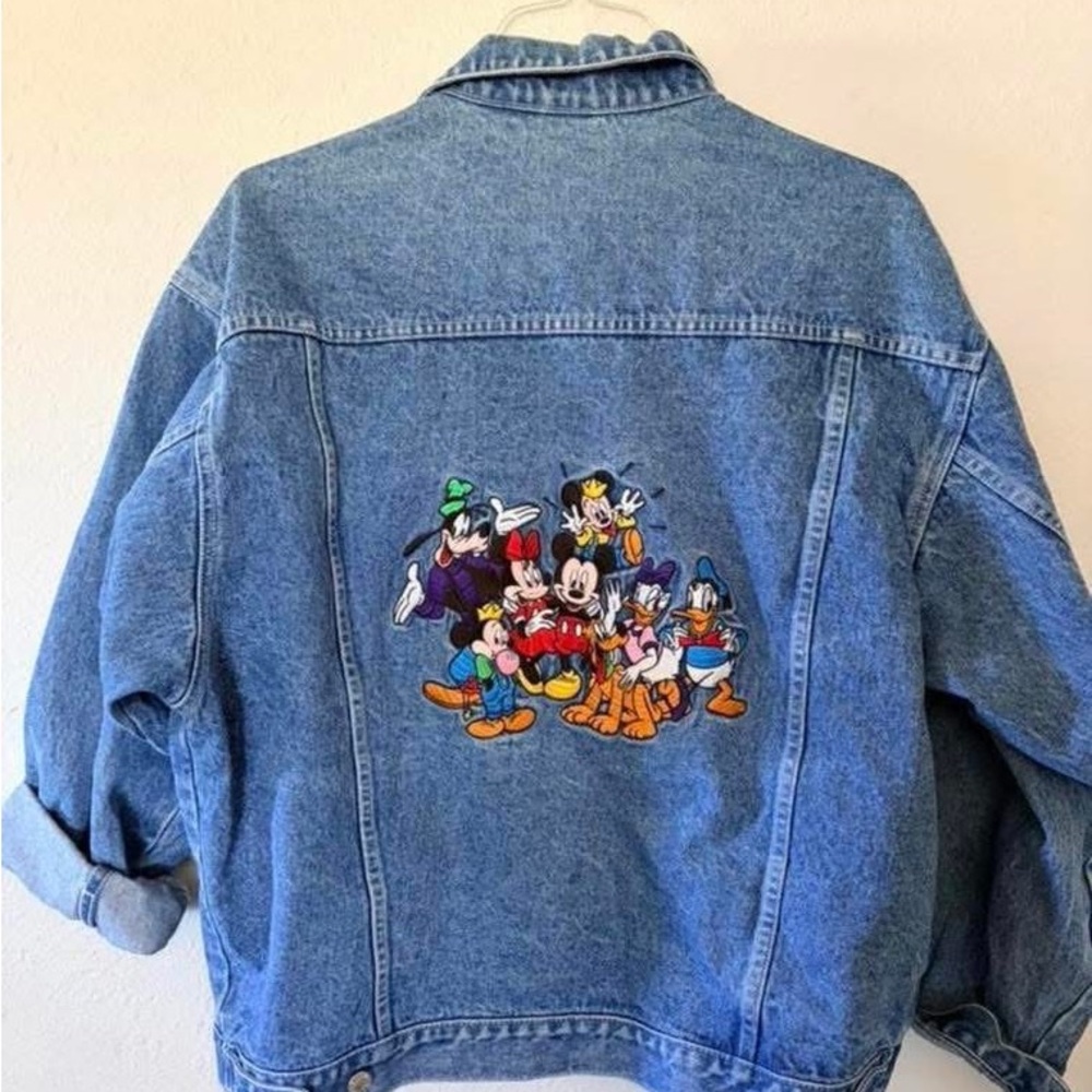 Disney Characters Blue Denim Kids Jacket